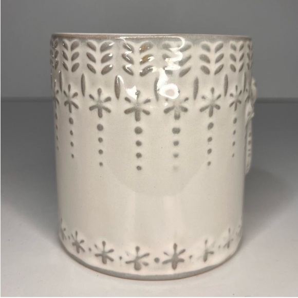 Anthropologie NWT Snowcap Reactive-Glazed Monogram Mug “P” Holiday Cozy Fall - Picture 6 of 12